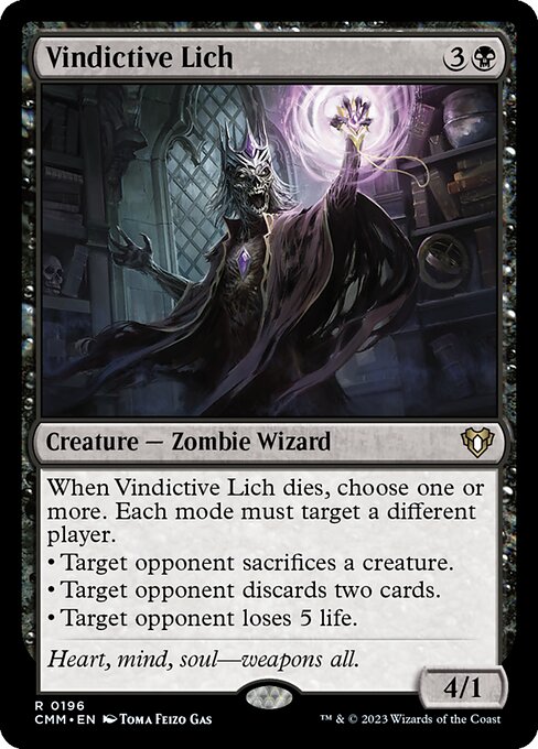 Vindictive Lich – Commander Masters (CMM-196) Magic: The Gathering card | LC-REM-20260804-15376410476876-0120b644-477d-4297-b94f-56120a384bc2 Immagine principale del prodotto