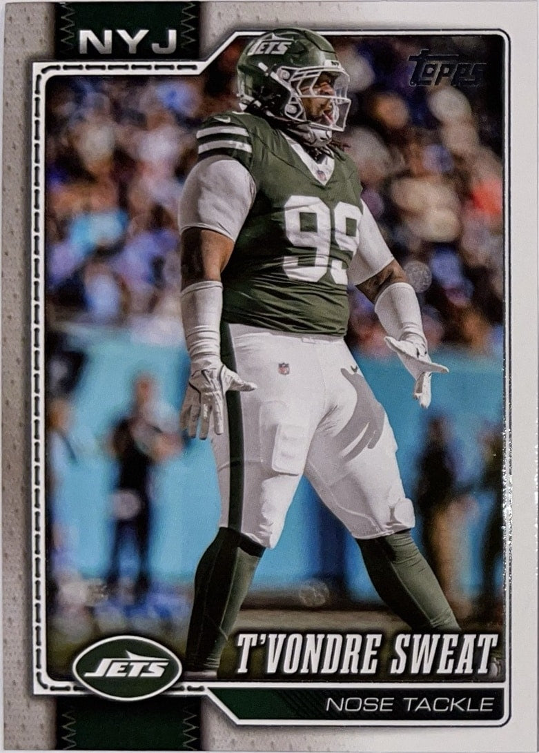 2026 Topps Football #256 T'Vondre Sweat – voorkant | Lichcards Main image