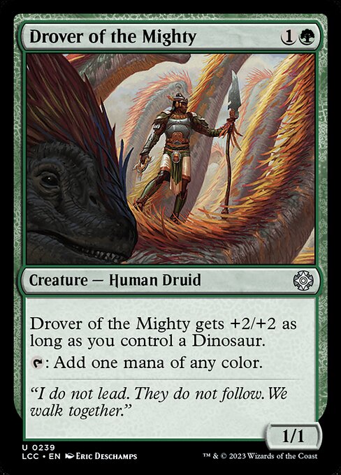 Drover of the Mighty – Commander: The Lost Caverns of Ixalan (LCC-239) Magic: The Gathering card Main image