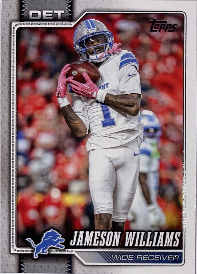 2026 Topps Football #67 Jameson Williams – Near Mint – voorkant