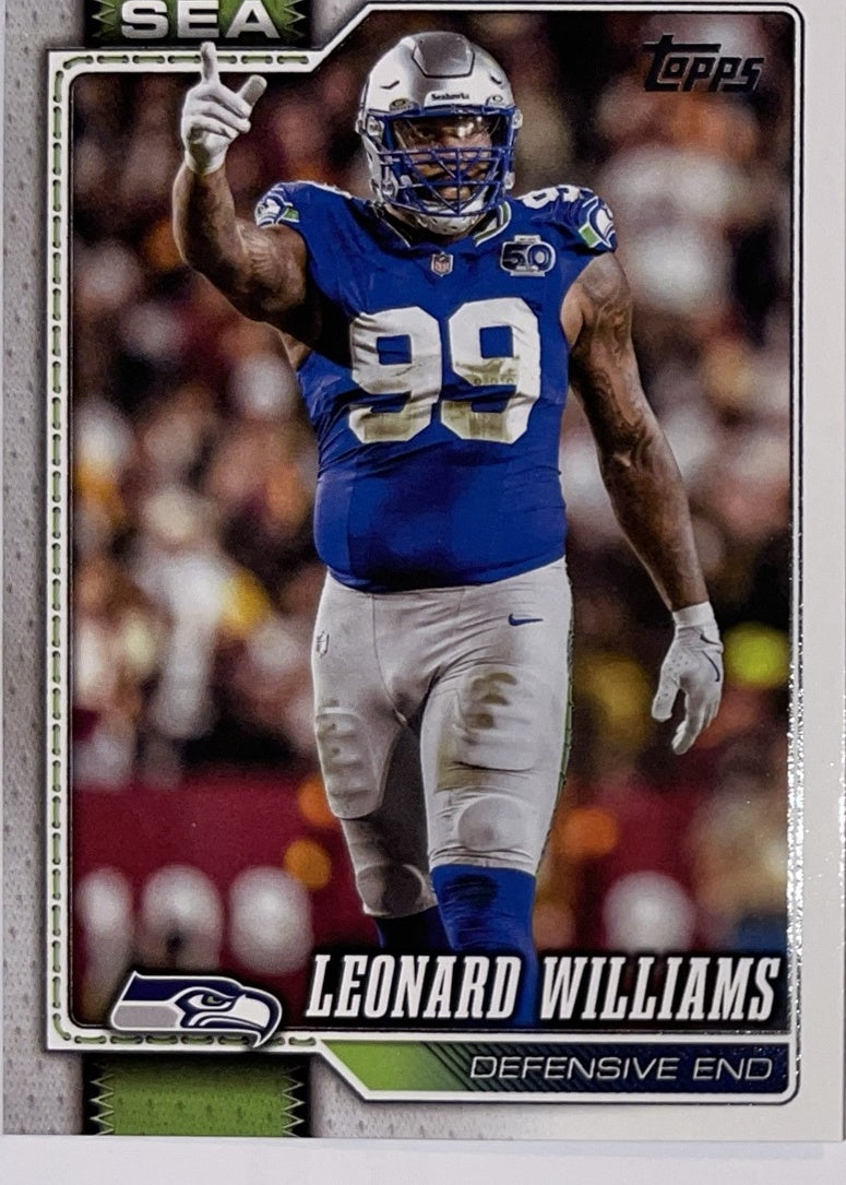 2026 Topps Football #181 Leonard Williams – Near Mint – voorkant