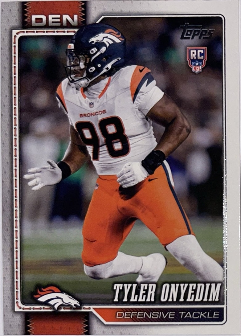2026 Topps Football #361 Tyler Onyedim RC – Near Mint – voorkant