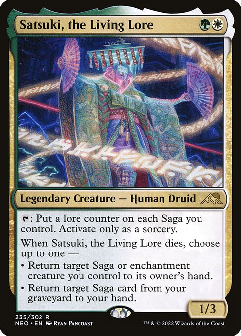 Satsuki, the Living Lore – Kamigawa: Neon Dynasty (NEO-235) Magic: The Gathering card