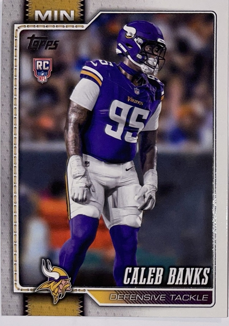 2026 Topps Football #384 Caleb Banks RC – Near Mint – voorkant