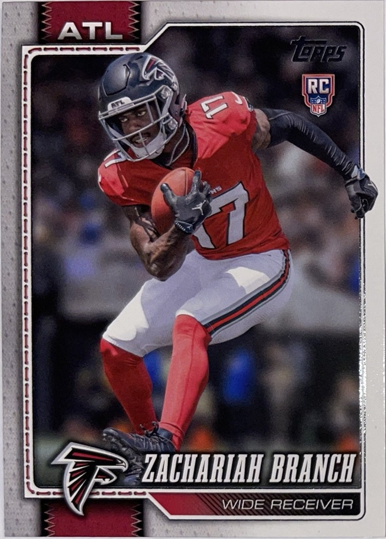 2026 Topps Football #397 Zachariah Branch RC – Near Mint – voorkant