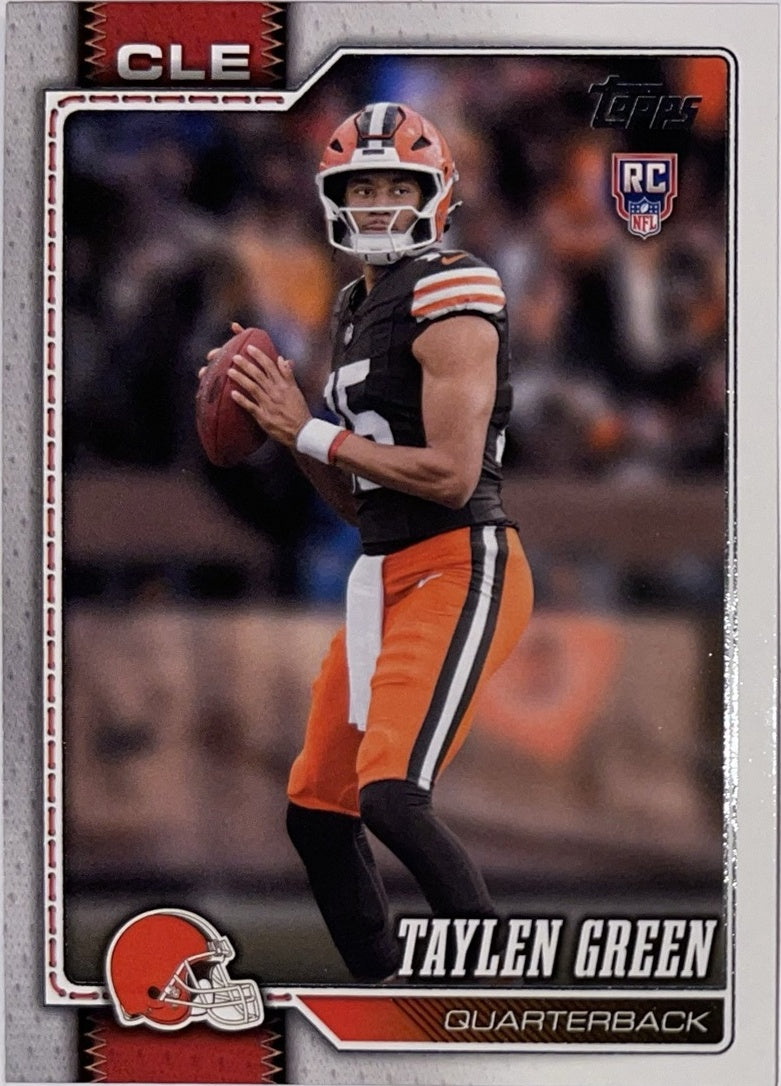2026 Topps Football #308 Taylen Green RC – Near Mint – voorkant