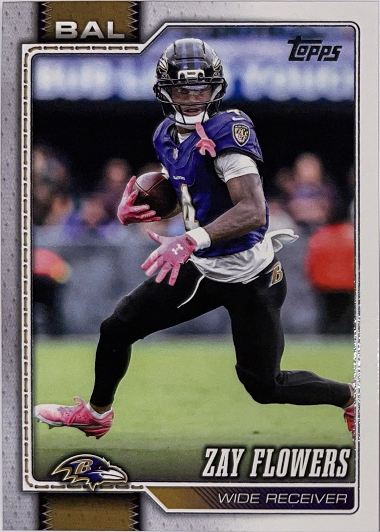2026 Topps Football #14 Zay Flowers – Near Mint – voorkant