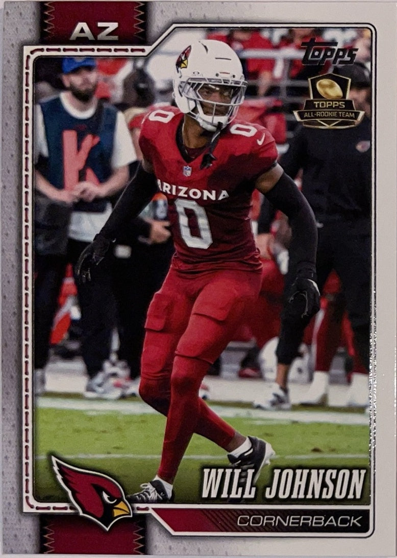 2026 Topps Football #6 Will Johnson – Near Mint – voorkant