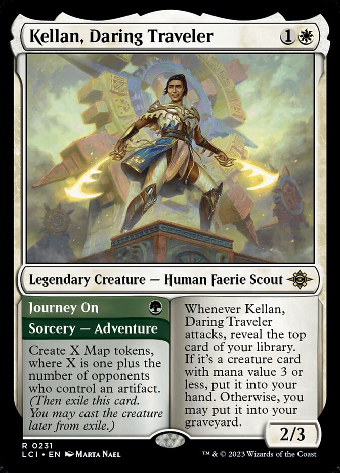Kellan, Daring Traveler // Journey On - The Lost Caverns of Ixalan (Rare) [LCI-231]