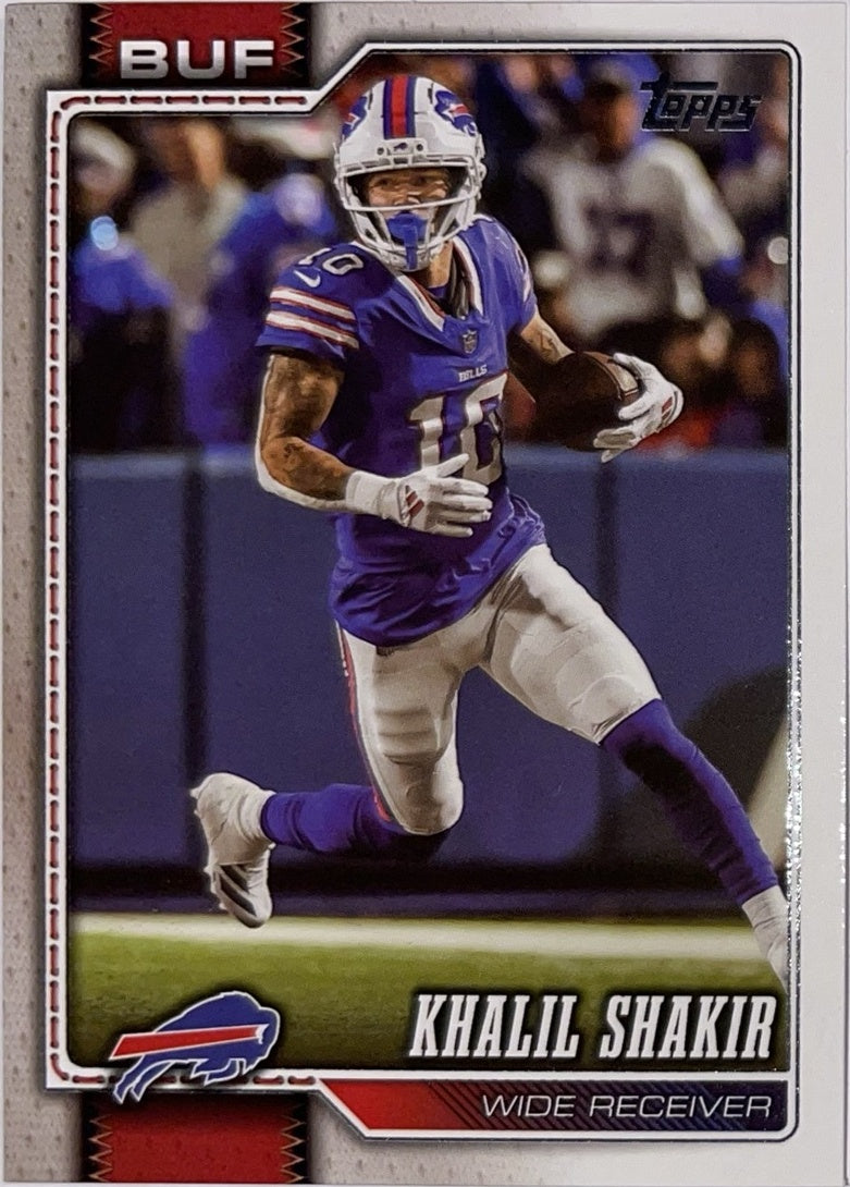 2026 Topps Football #21 Khalil Shakir – Near Mint – voorkant