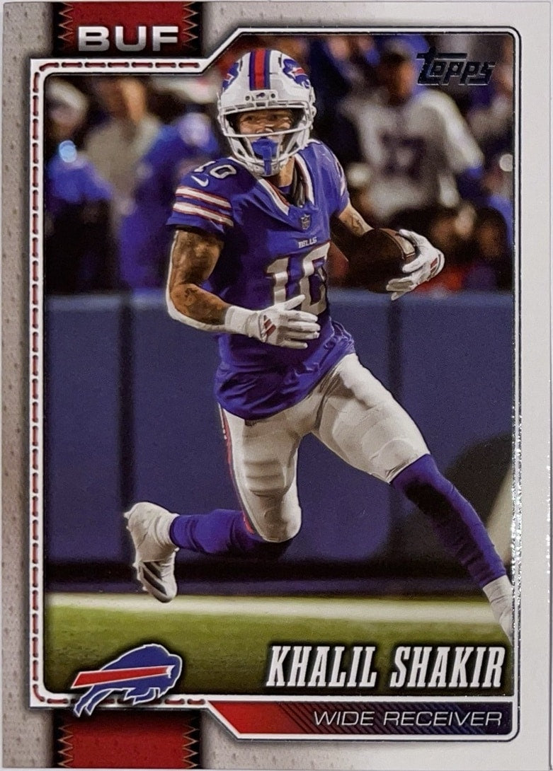 2026 Topps Football #21 Khalil Shakir – voorkant | Lichcards Main image