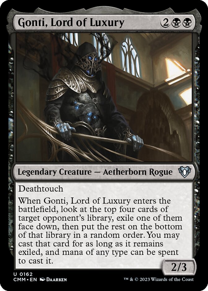 Gonti, Lord of Luxury - Commander Masters (Uncommon) [CMM-162] Main image