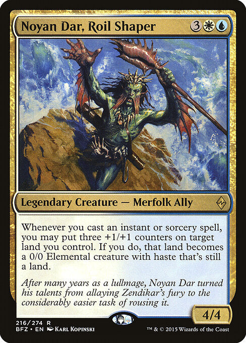 Noyan Dar, Roil Shaper – Battle for Zendikar (BFZ-216) Magic: The Gathering card