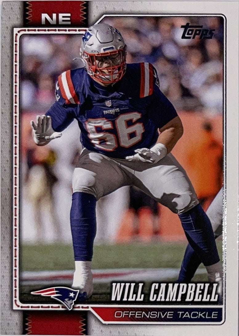 2026 Topps Football #137 Will Campbell – Near Mint – voorkant