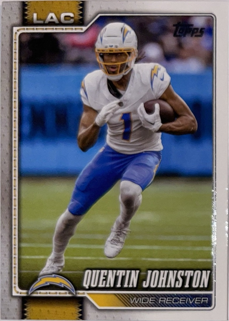 2026 Topps Football #111 Quentin Johnston – Near Mint – voorkant
