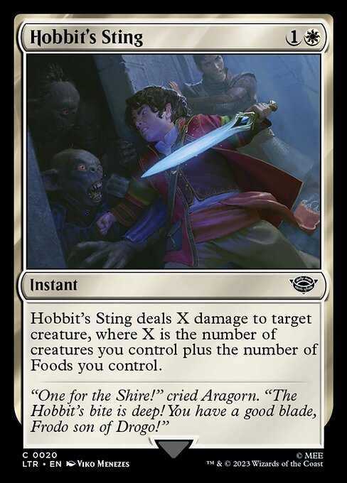 Hobbit's Sting – The Lord of the Rings: Tales of Middle-earth (LTR-20) Magic: The Gathering card | LC-REM-20260804-15150806040908-019eab42-9e0c-4958-ac97-74d3db5580f3