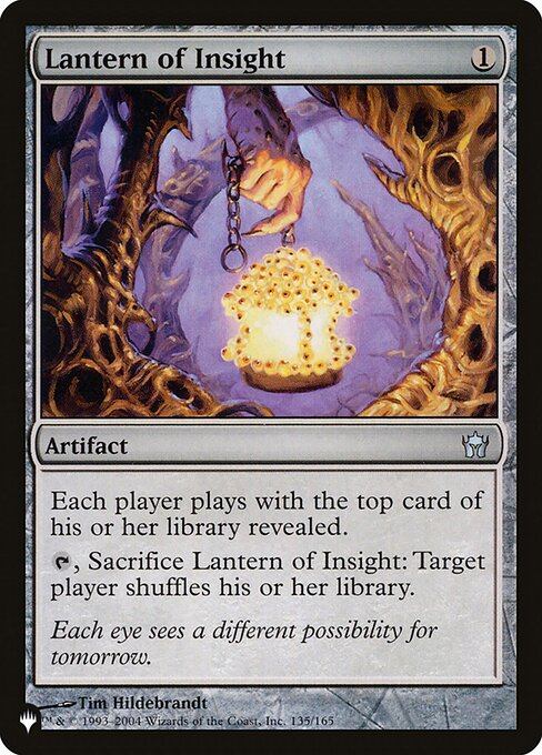 Lantern of Insight – The List (PLST-5DN-135) Magic: The Gathering card | LC-REM-20260804-15151347171660-01ab7a5c-c73a-4a4b-803c-ab98f0e74092