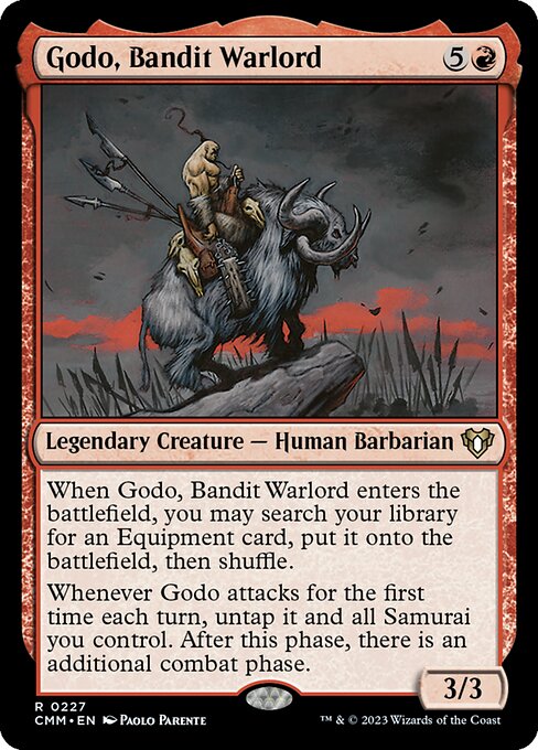 Godo, Bandit Warlord – Commander Masters (CMM-227) Magic: The Gathering card Main image
