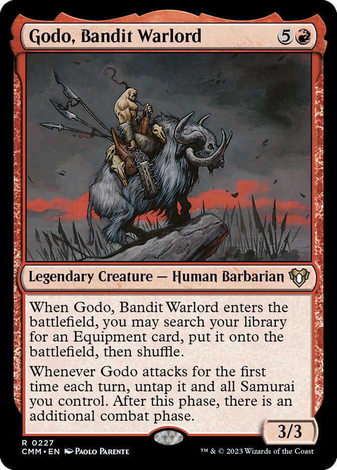 Magic-kaart Godo, Bandit Warlord CMM-227 uit Commander Masters (Rare)