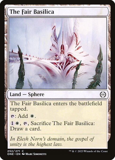 The Fair Basilica – Phyrexia: All Will Be One (ONE-252) Magic: The Gathering card | LC-REM-20260804-15711438668108-01d6ba55-7bc0-41c6-84be-8cd528e46a05 Hauptbild