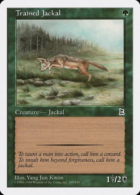 Trained Jackal – Portal Three Kingdoms (PTK-155) Magic: The Gathering card | LC-REM-20260804-15520574112076-01deb3cc-91e8-4ef3-964f-f36c6a21207c Hoofdafbeelding