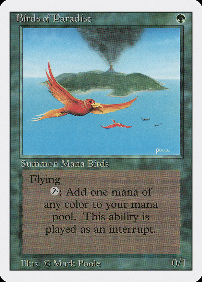 Magic-kaart Birds of Paradise 3ED-187 uit Revised Edition (Rare)