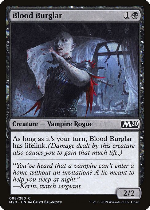 Blood Burglar – Core 2020 (M20-88) Magic: The Gathering card