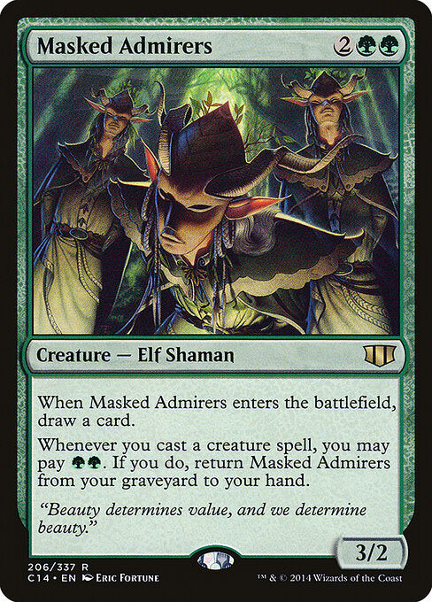 Masked Admirers – Commander 2014 (C14-206) Magic: The Gathering card | LC-REM-20260804-15339615322444-01f95490-3fb0-4f16-a64e-b6289d440a9a Main image