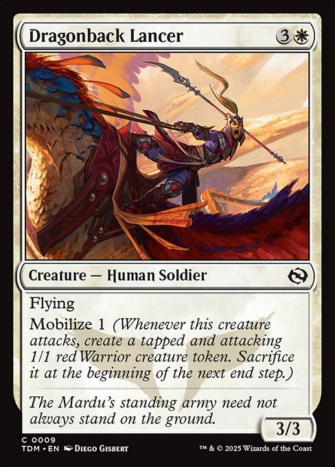 Dragonback Lancer – Tarkir: Dragonstorm (TDM-9) Magic: The Gathering card | LC-REM-20260804-15401861873996-0200a8c5-3293-48d0-a523-ba148680f588