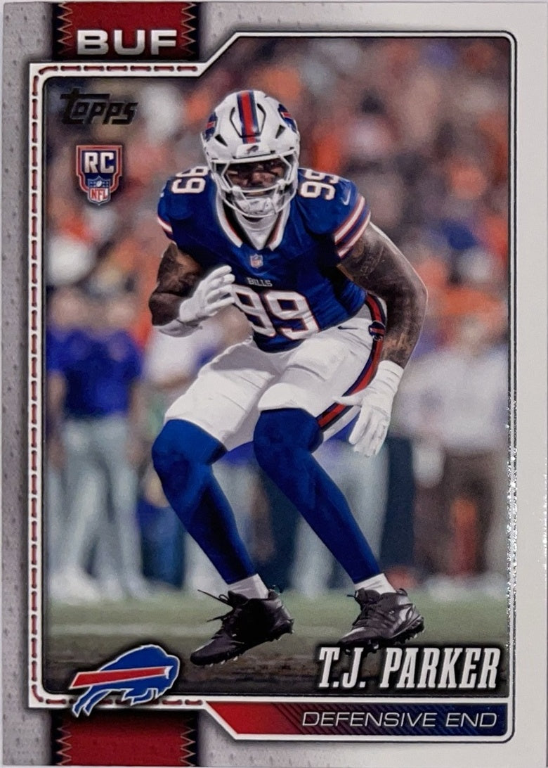 2026 Topps Football #376 T.J. Parker RC – Near Mint – voorkant