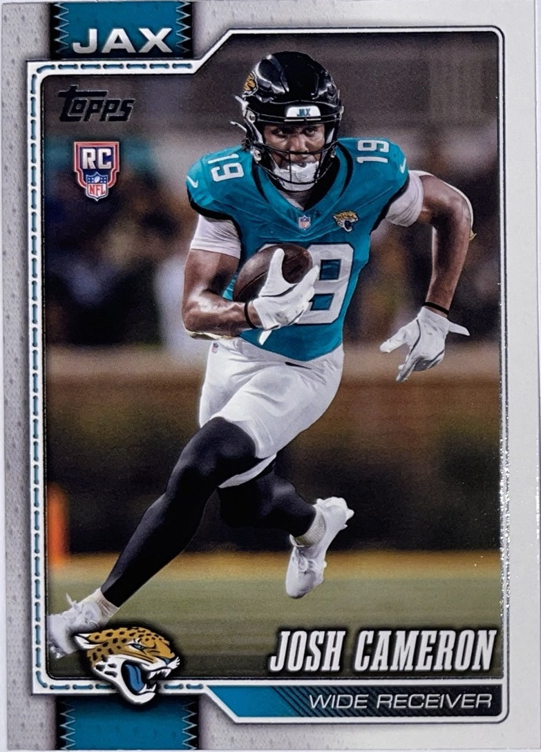 2026 Topps Football #387 Josh Cameron RC – Near Mint – voorkant