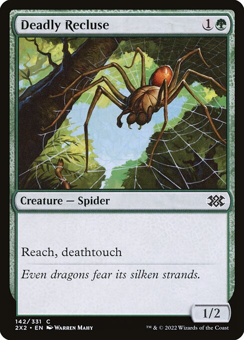 Deadly Recluse – Double Masters 2022 (2X2-142) Magic: The Gathering card