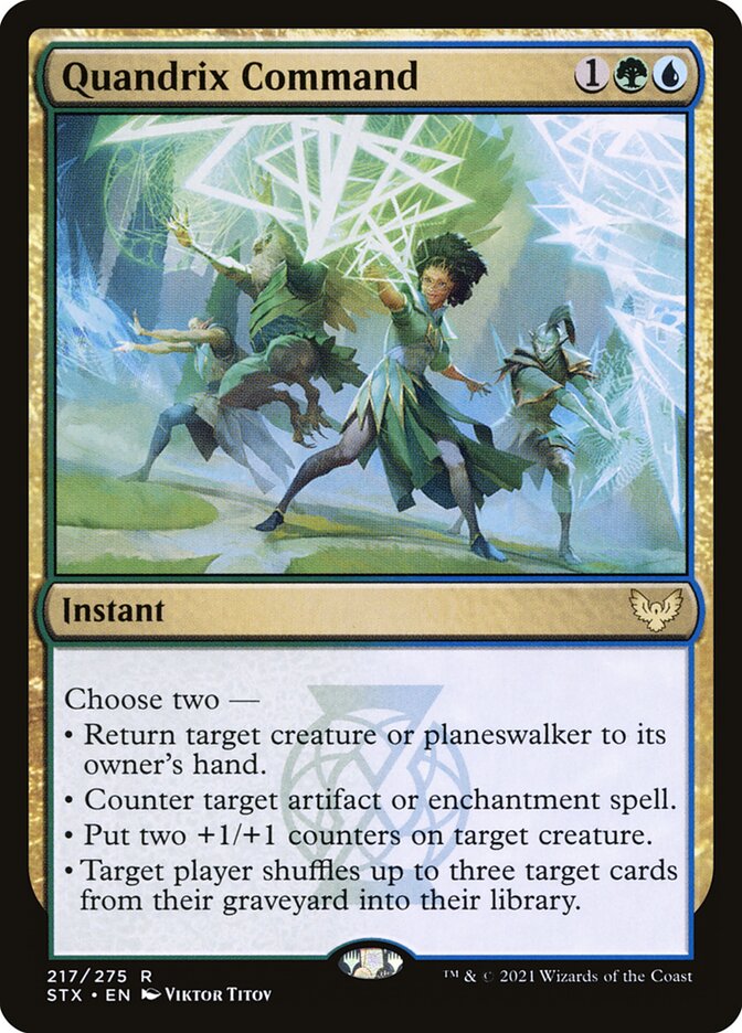 Magic-kaart Quandrix Command STX-217 uit Strixhaven: School of Mages (Rare)