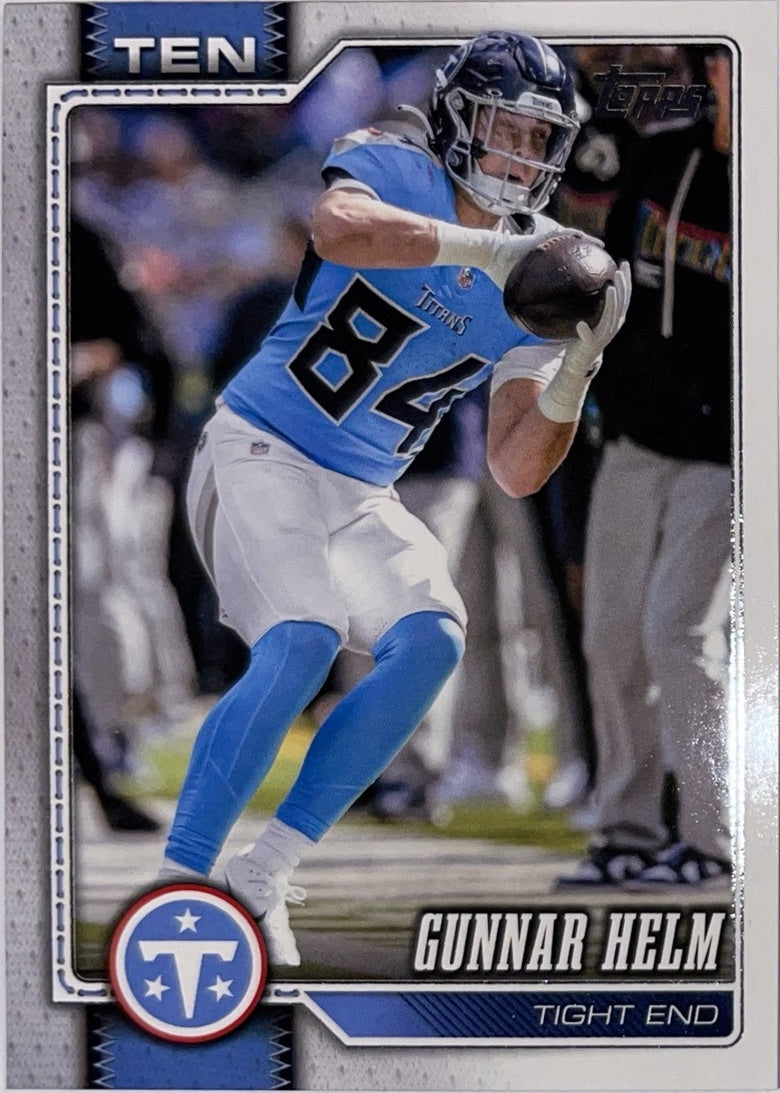 2026 Topps Football #255 Gunnar Helm – Near Mint – voorkant