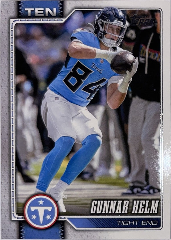 2026 Topps Football #255 Gunnar Helm – Near Mint – voorkant