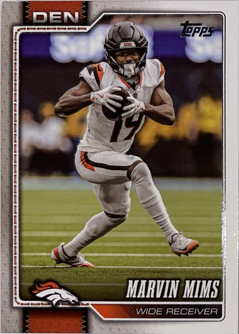 2026 Topps Football #63 Marvin Mims – Near Mint – voorkant