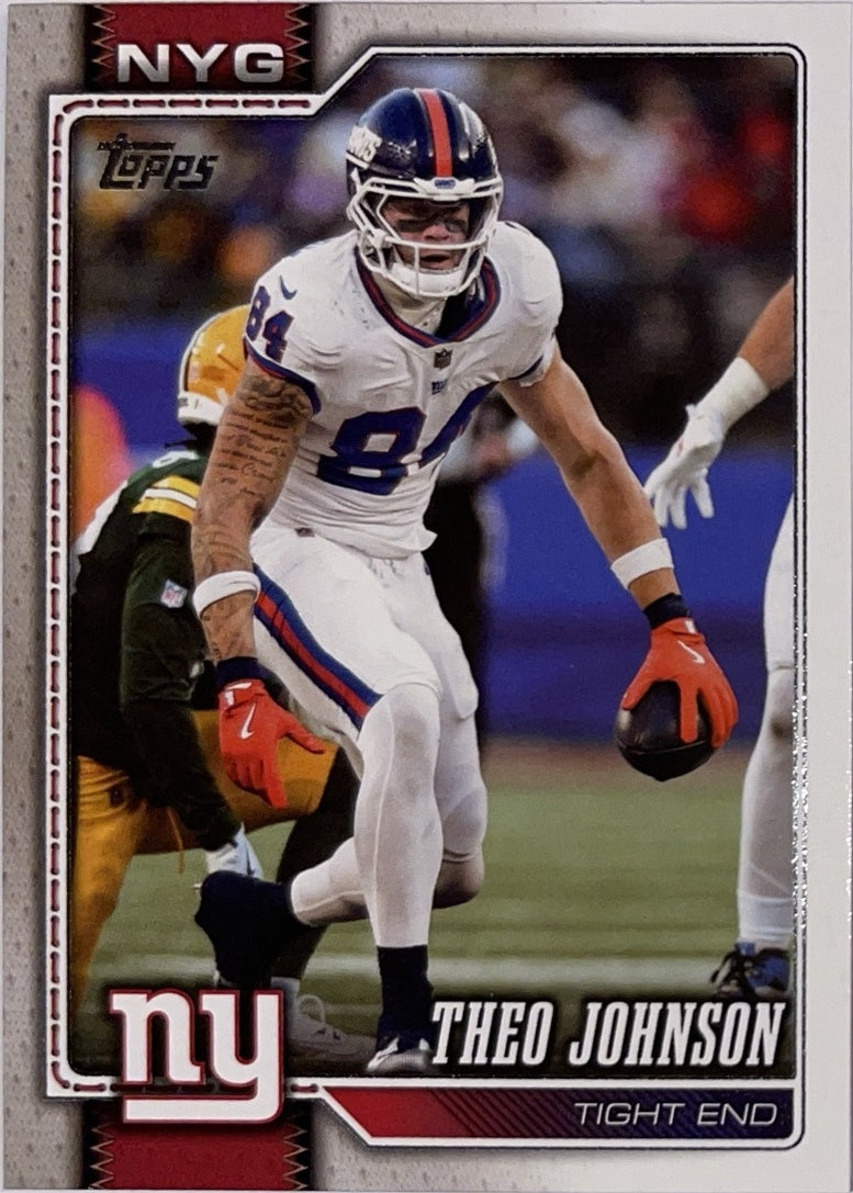 2026 Topps Football #151 Theo Johnson – Near Mint – voorkant