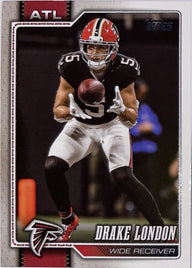 2026 Topps Football #11 Drake London – voorkant | Lichcards
