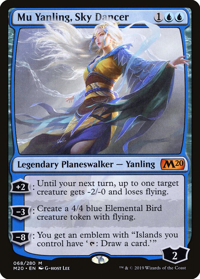 Magic-kaart Mu Yanling, Sky Dancer M20-68 uit Core Set 2020 (Mythic)