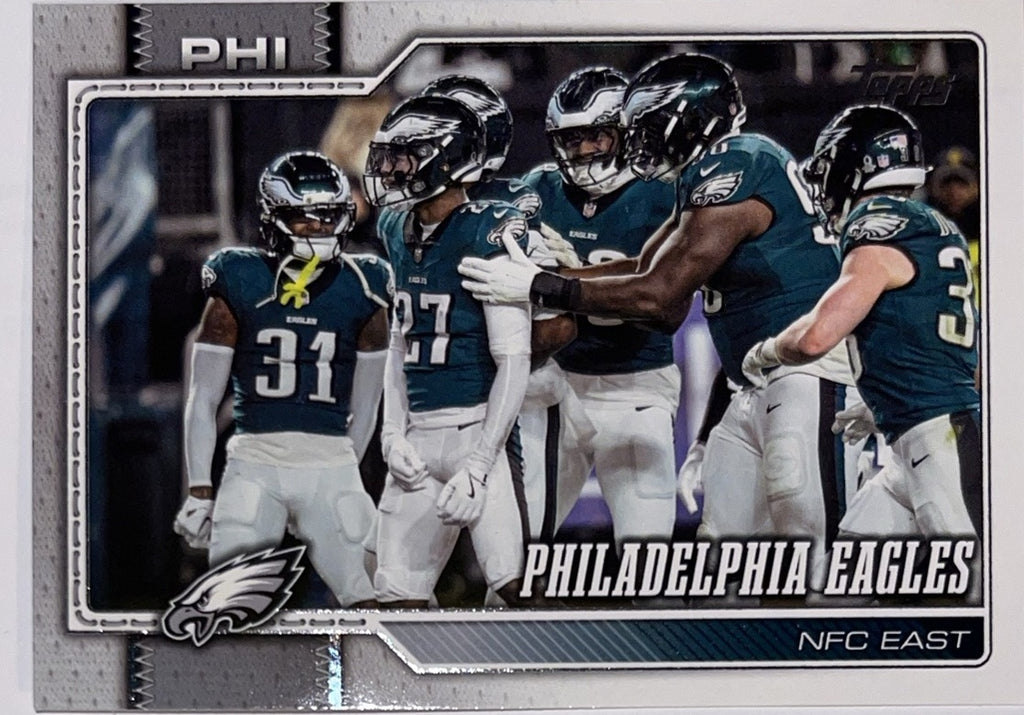 2026 Topps Football #276 Philadelphia Eagles Team Card – Near Mint – voorkant