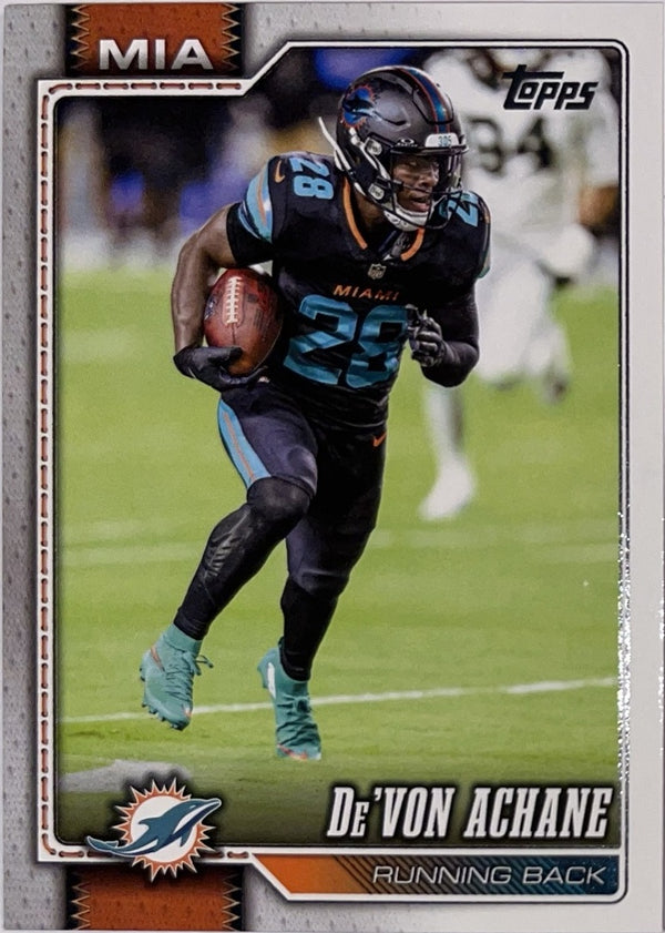 2026 Topps Football #127 De'Von Achane – Near Mint – voorkant