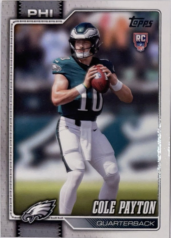 2026 Topps Football #307 Cole Payton RC – Near Mint – voorkant