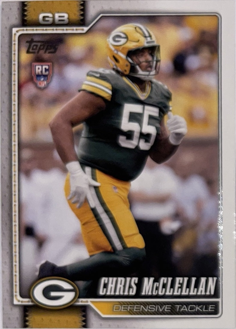 2026 Topps Football #366 Chris McClellan RC – Near Mint – voorkant