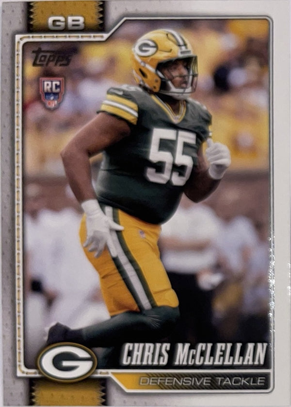 2026 Topps Football #366 Chris McClellan RC – Near Mint – voorkant