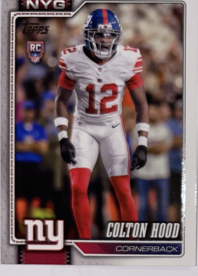 2026 Topps Football #381 Colton Hood RC – Near Mint – voorkant