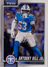 2026 Topps Football #389 Anthony Hill Jr. RC – voorkant | Lichcards