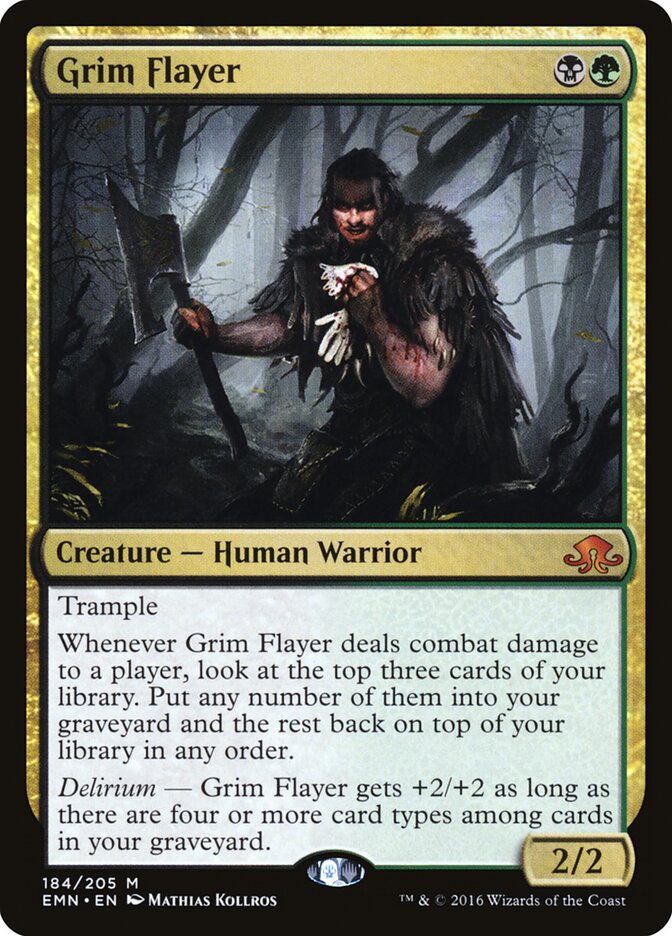 Magic-kaart Grim Flayer EMN-184 uit Eldritch Moon (Mythic) Image principale du produit