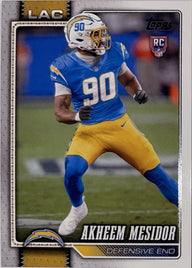 2026 Topps Football #345 Akheem Mesidor RC – voorkant | Lichcards