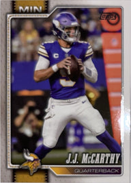 2026 Topps Football #134 J.J. McCarthy – Near Mint – voorkant