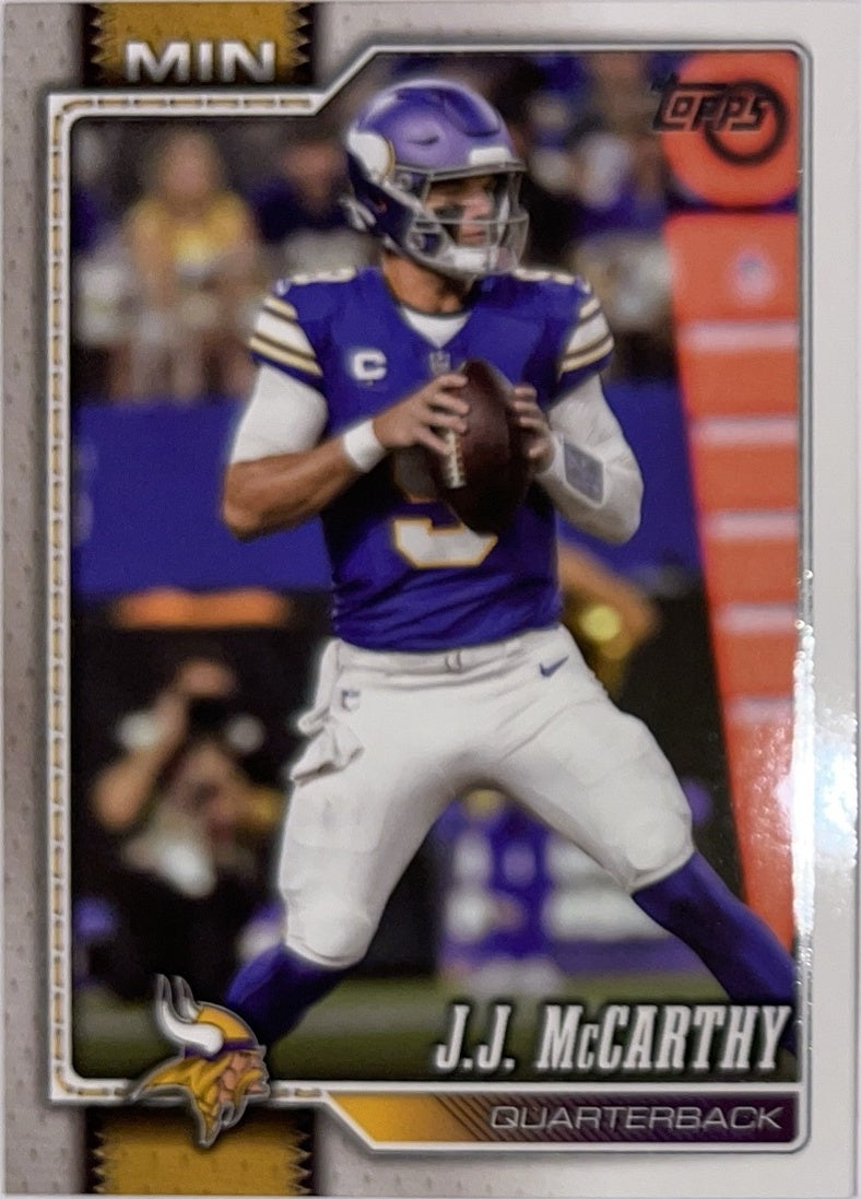 2026 Topps Football #134 J.J. McCarthy – Near Mint – voorkant